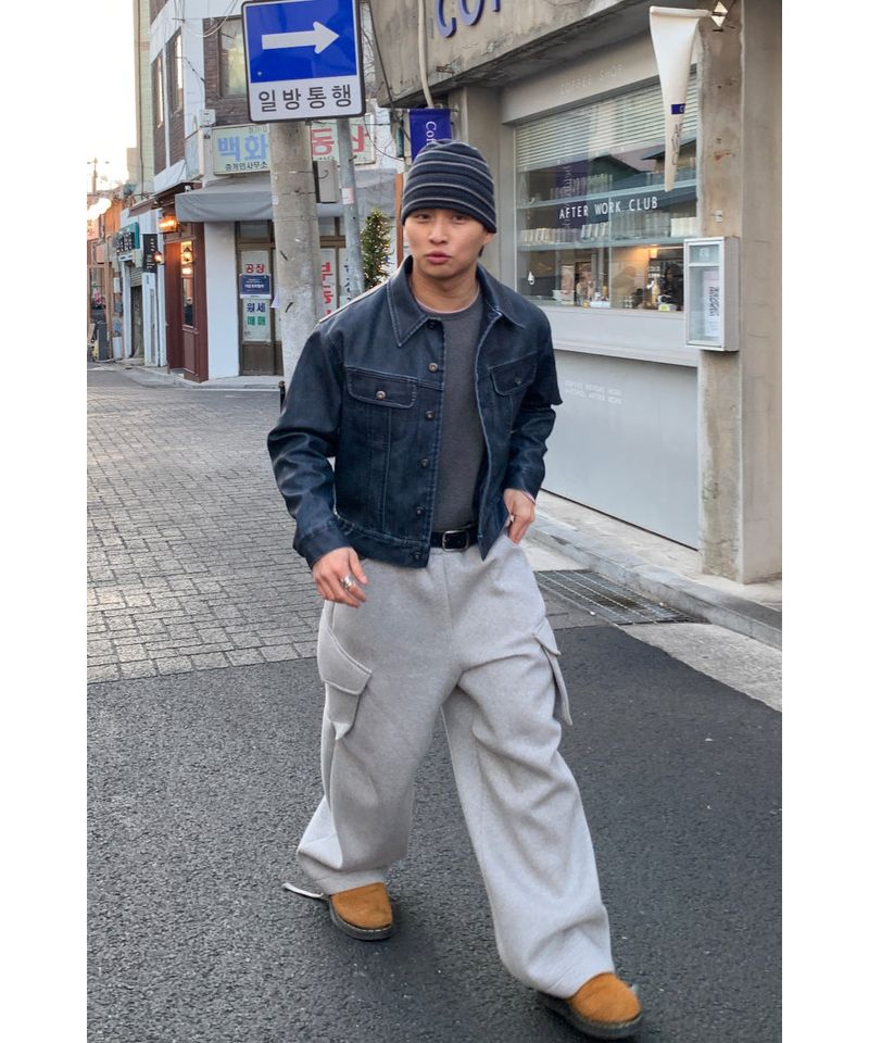 Vintage Crop Trucker Jacket