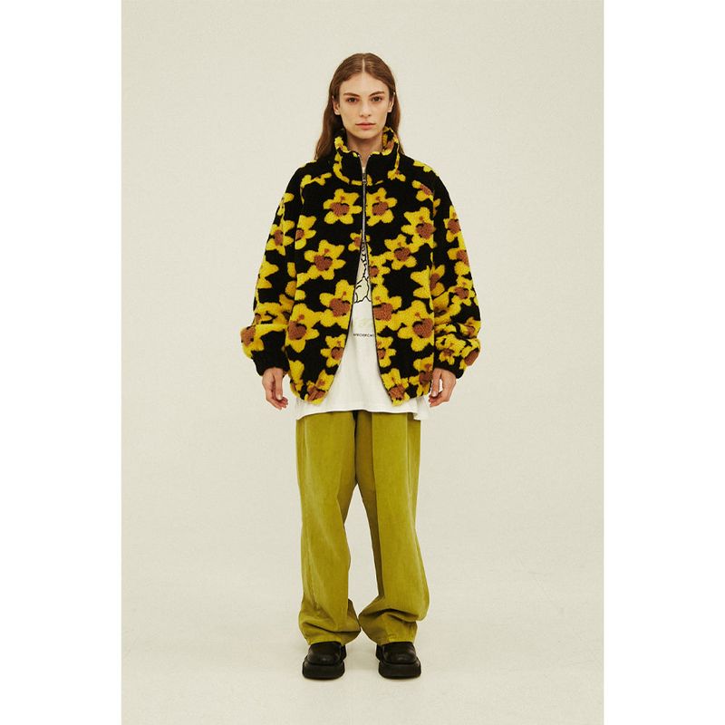 APIECEOFCAKE（ピースオブケイク）の「Flower Bear Fluffy Jacket_Black（Jackets/Outerwear）」