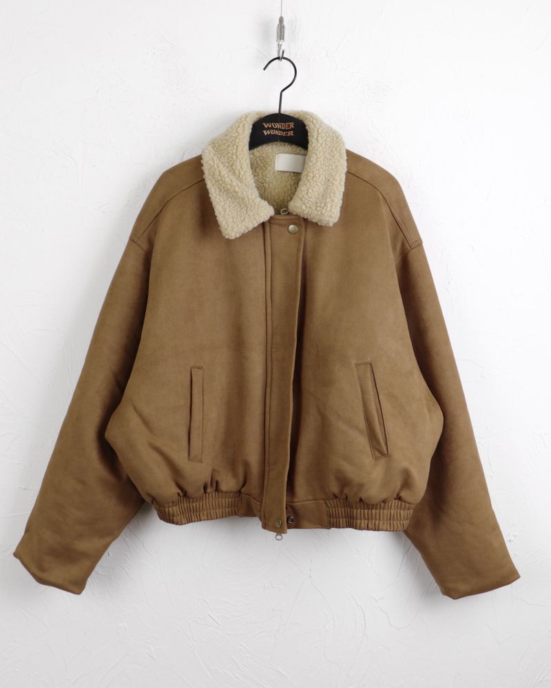 Rumber Fleece Suede Blouson Jumper