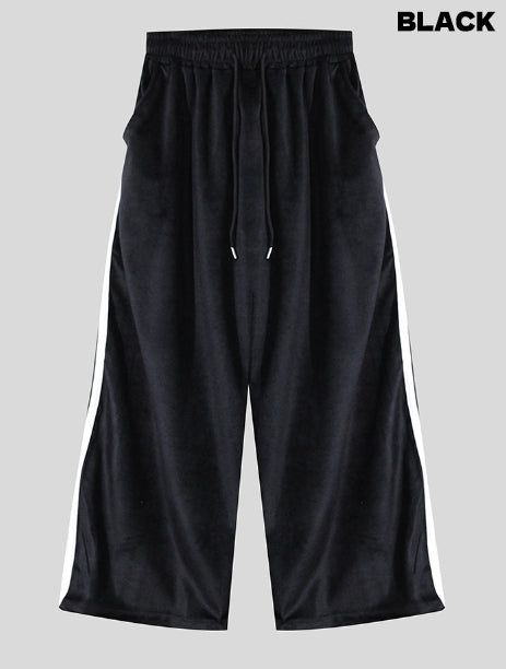 Spell velour track string pants