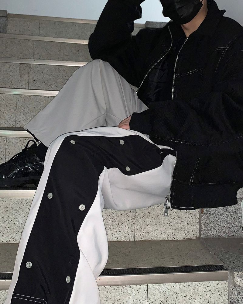 124 FW Side Snap String Pants