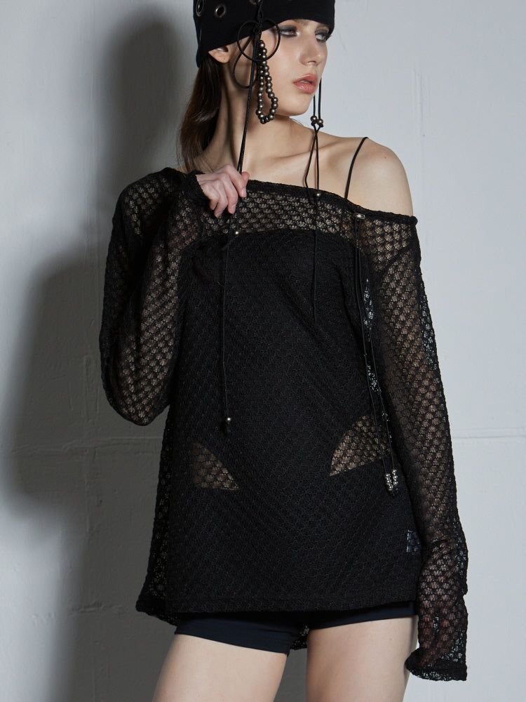 ONE-SHOULDER COVER UP