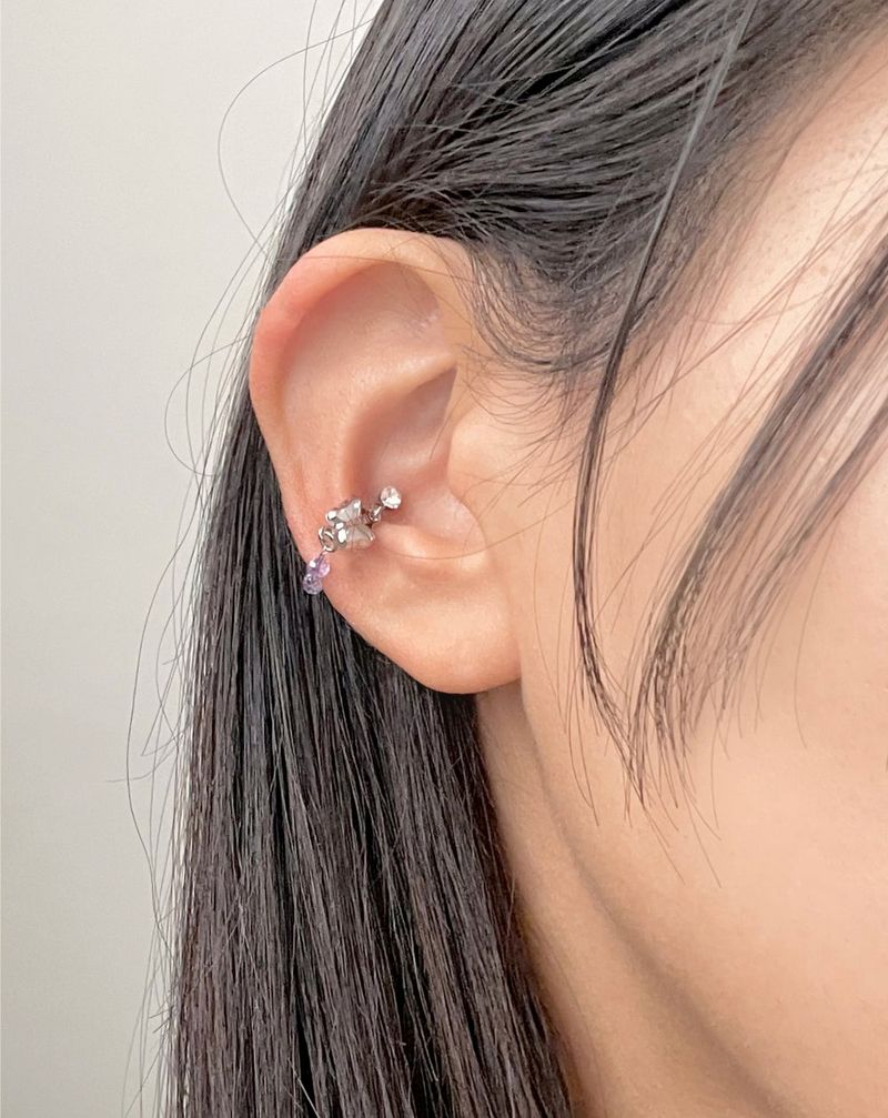 Purple Butterfly Cuff Piercing / 2 color