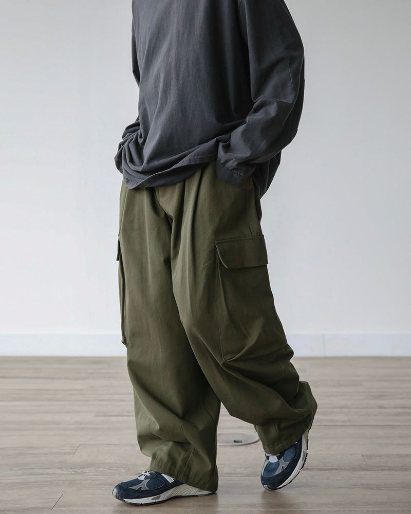 NA 3D CARGO COTTON PANTS
