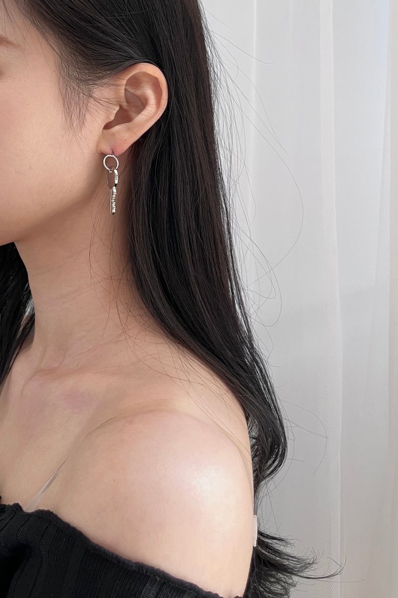 no.12 earring silver