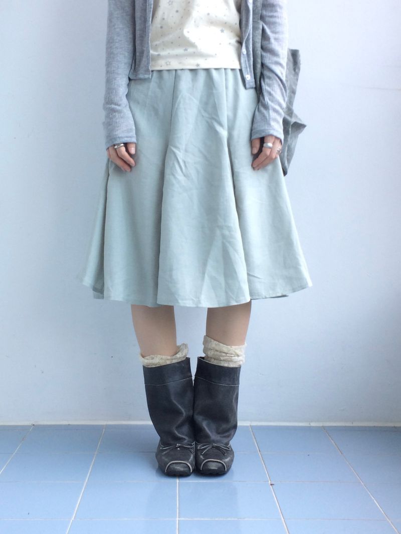 soft garden flare skirt