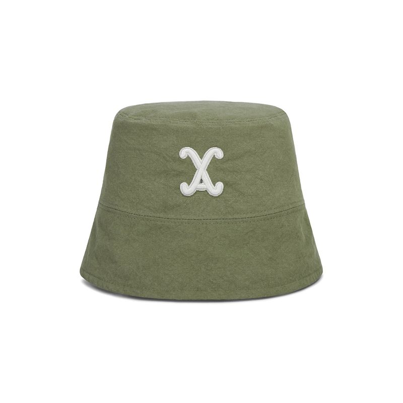 VA Curved 3D Logo Drop Bucket Hat / Khaki