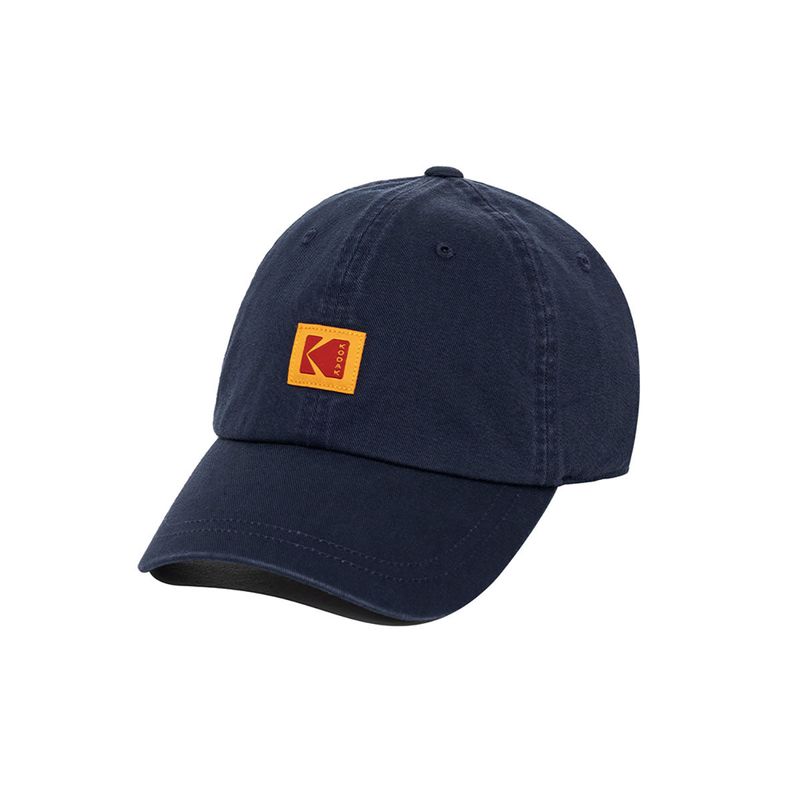KODAK(コダック)の「Relaxed Fit Square Logo Ball Cap【NAVY】(Hats)」