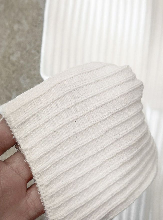 Basic Rib Long Knee Socks