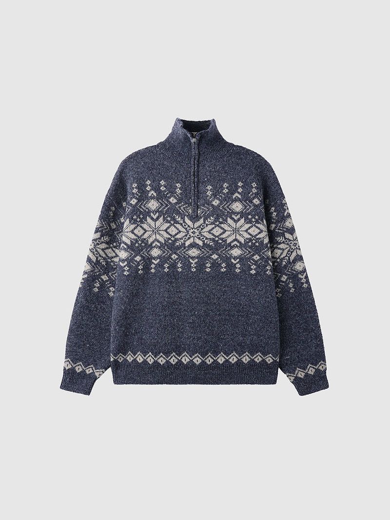 No.1000 P half zipper KNIT