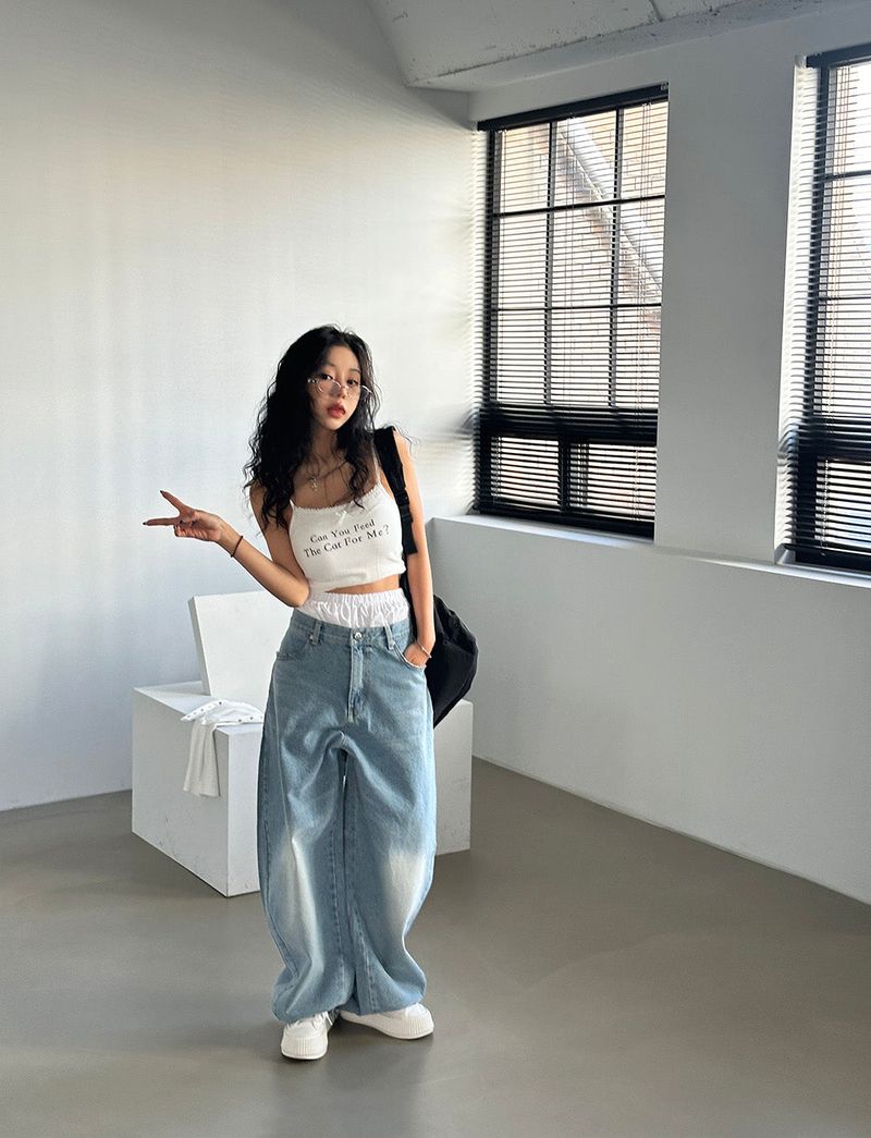 Delight-J(ディライトジェイ)の「Balloon Light Blue Wide Pants(Pants)」