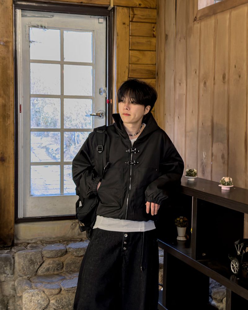 Lexer Fireman Buckle Hooded Jacket