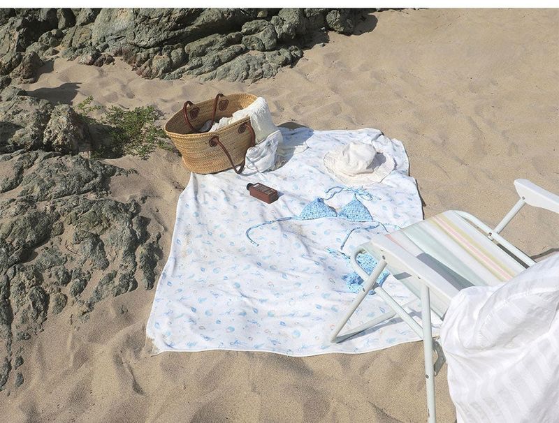 Shell towel mat
