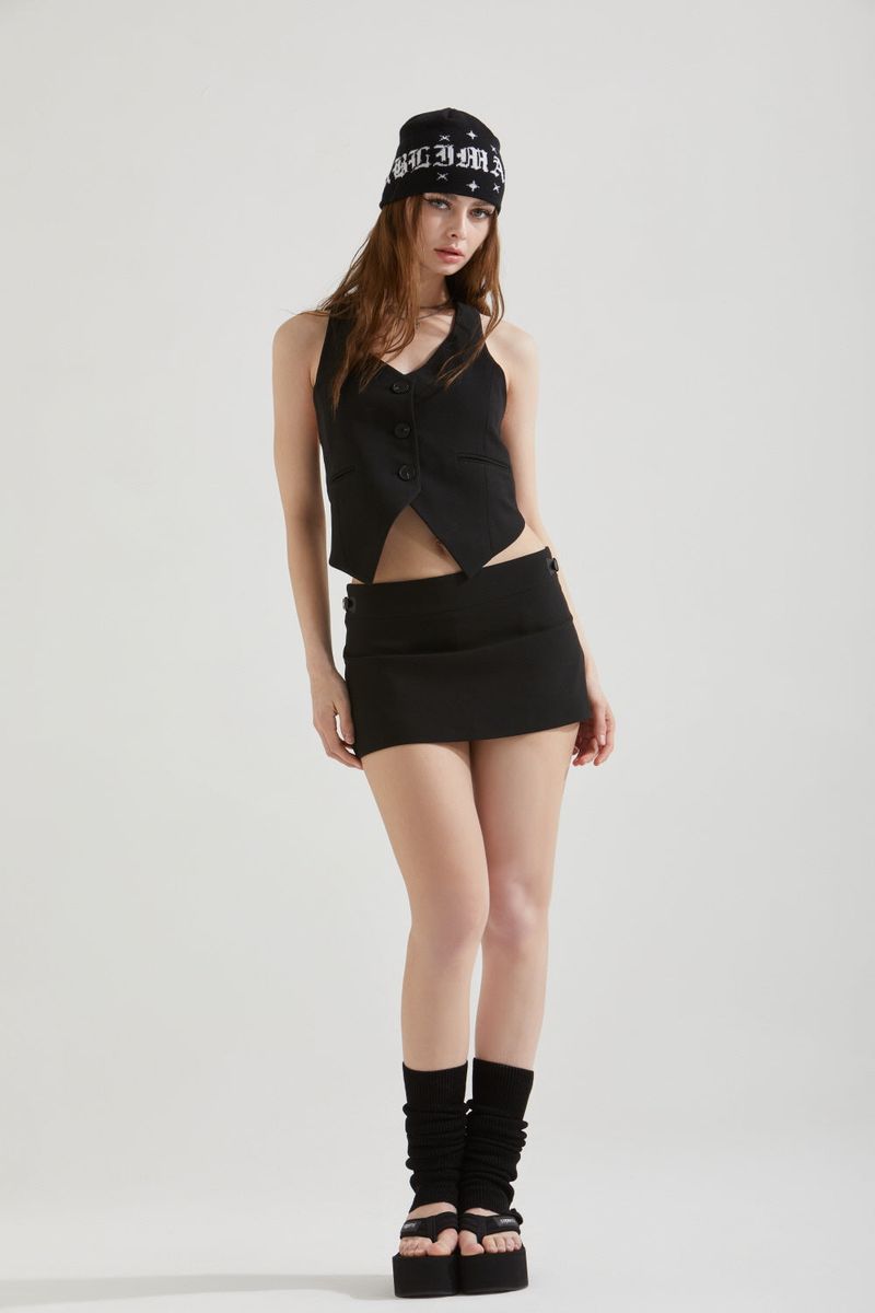 STRAP MINI SKIRT