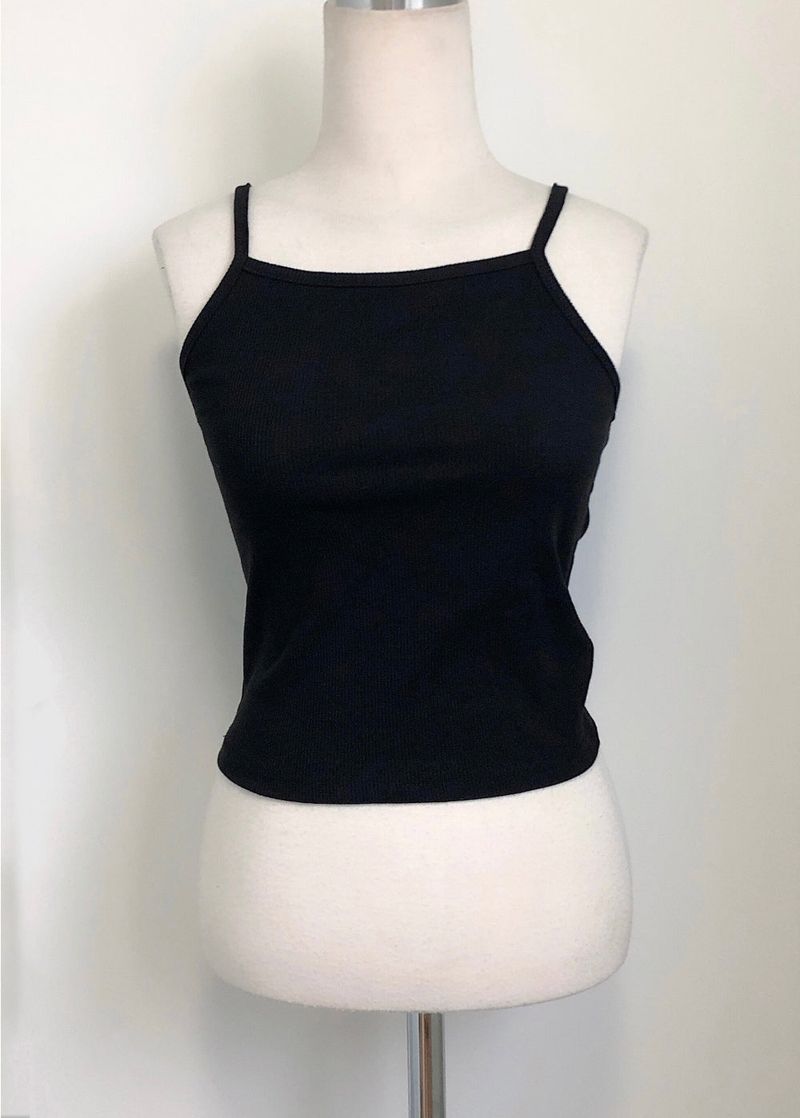 Set-Black halterneck sleeveless Set T