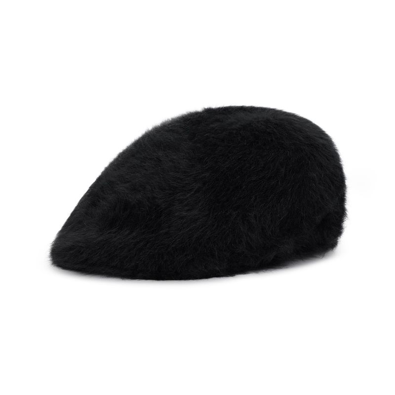 VA Stud Angora Hunting Cap / Black