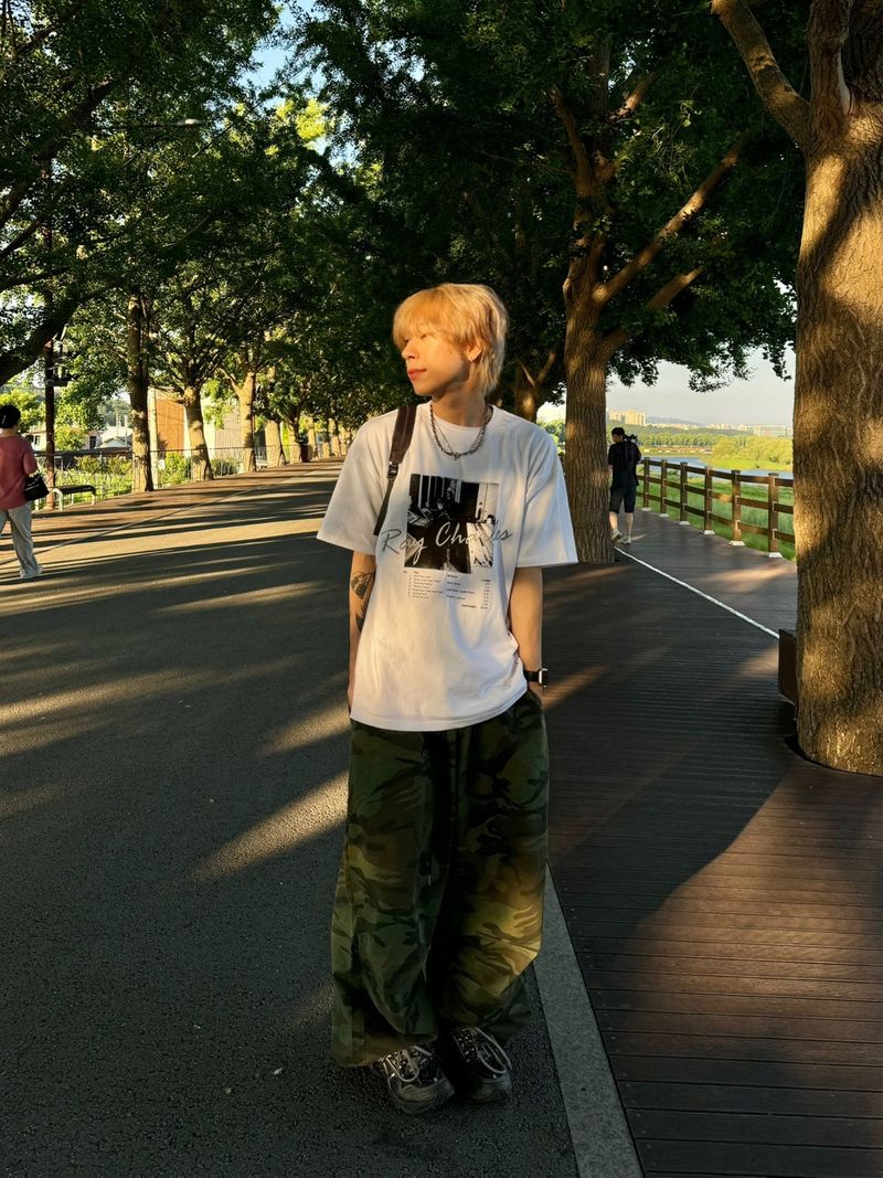 Camoufalge Carpenter Balloon Pants 2C