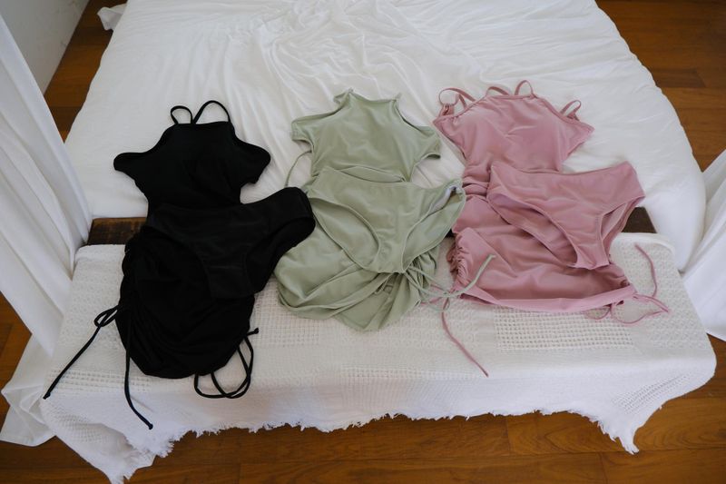 halter cross monokini
