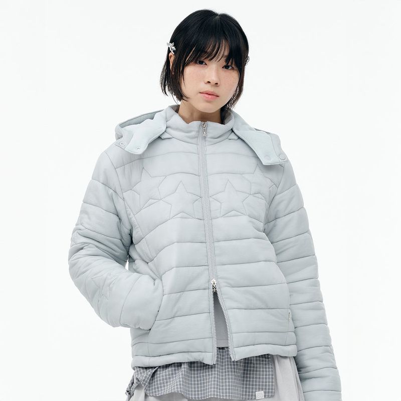 TUOMIO（トゥオミオ）の「STAR PADDED JACKET [LIGHT GREY]（Jackets/Outerwear）」