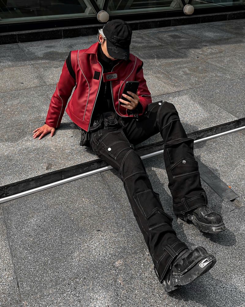 CARGO FLARE PANTS UPSIDE DOWN
