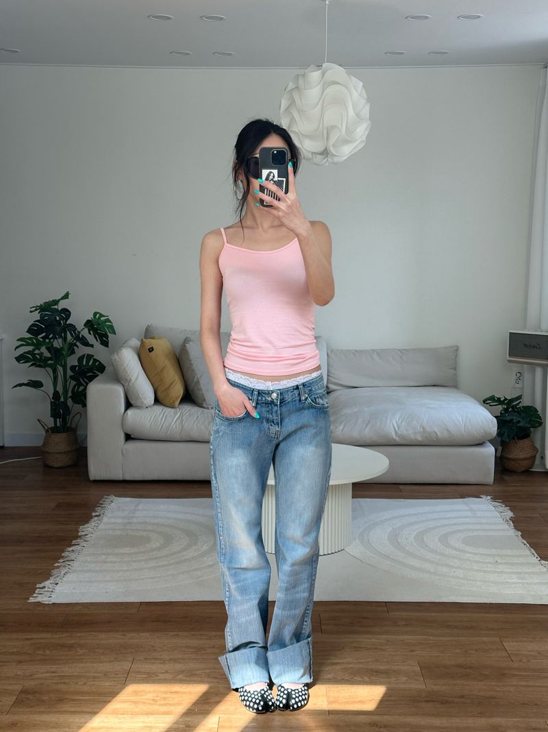 light wash low denim