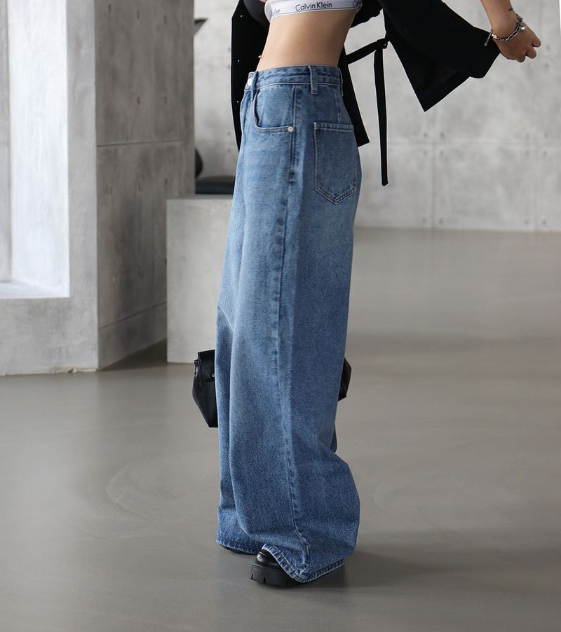 Celeb Long Wide Jeans