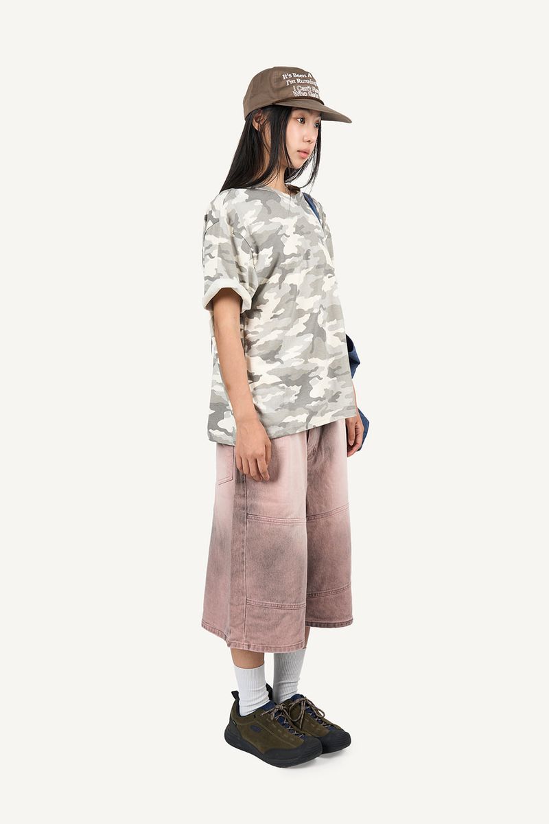 Camo print oversized t-shirt