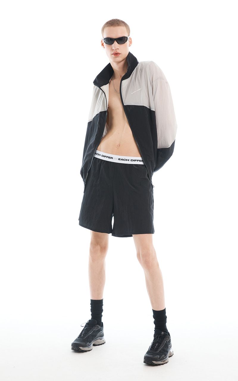 EACH DIFFER（イーチディファー）の「LOGO BAND SHORTS_BLACK（Pants）」