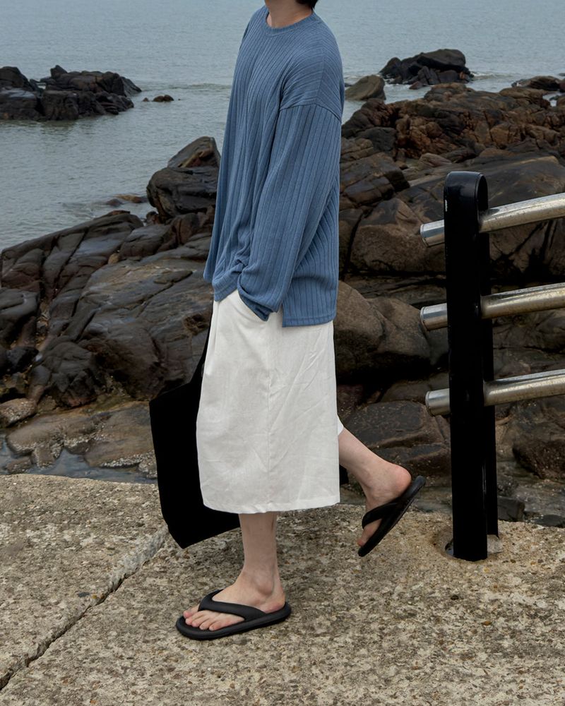 Rok Linen Pintuck Bermuda Pants