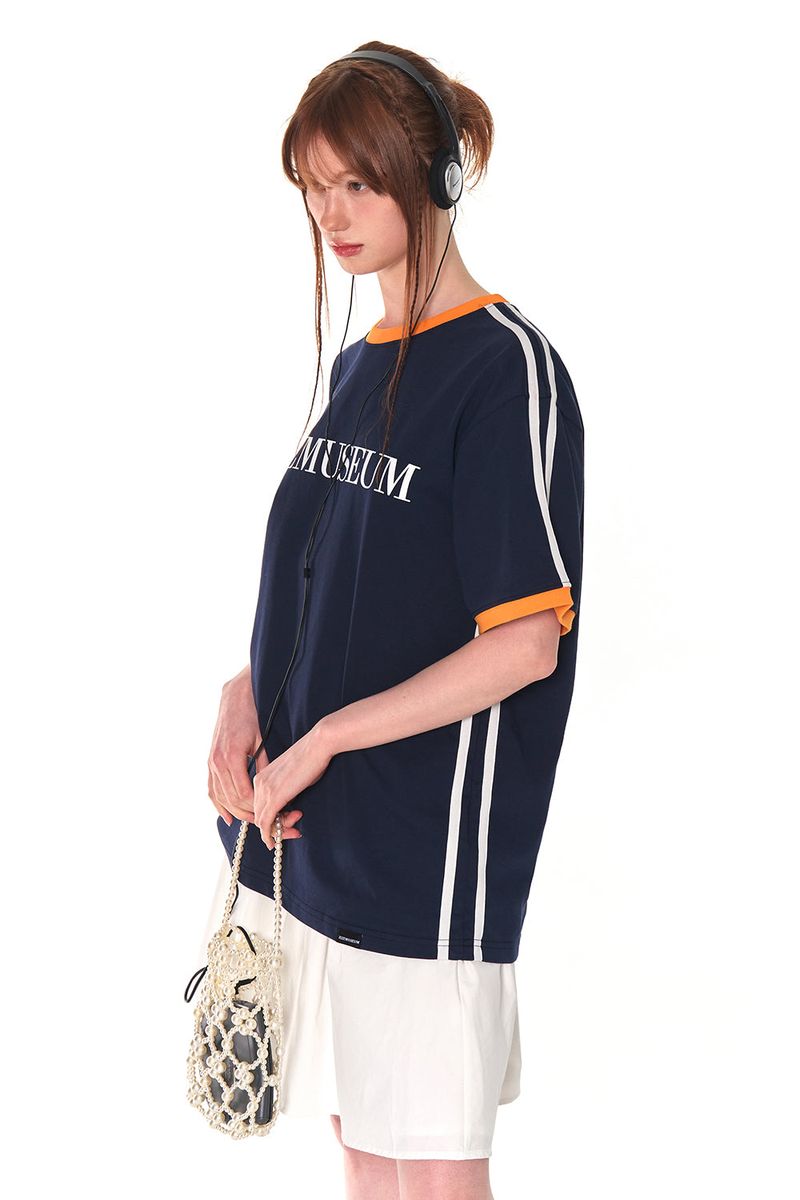 COLORS LINE LINGER LINE T-SHIRTS (NAVY)