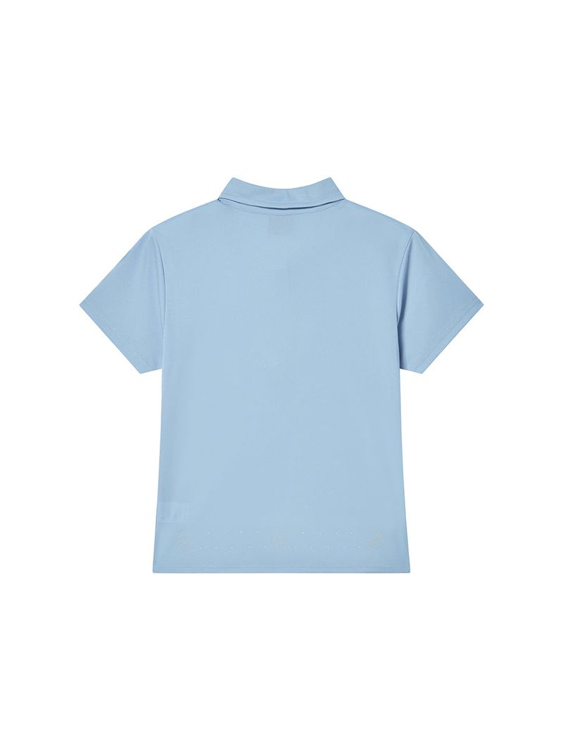  TIE PIQUE SHIRT BLUE BLUE