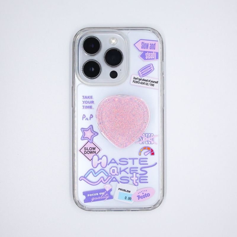 【MADE】glitter Heart Smart Tok / Pesto 23.