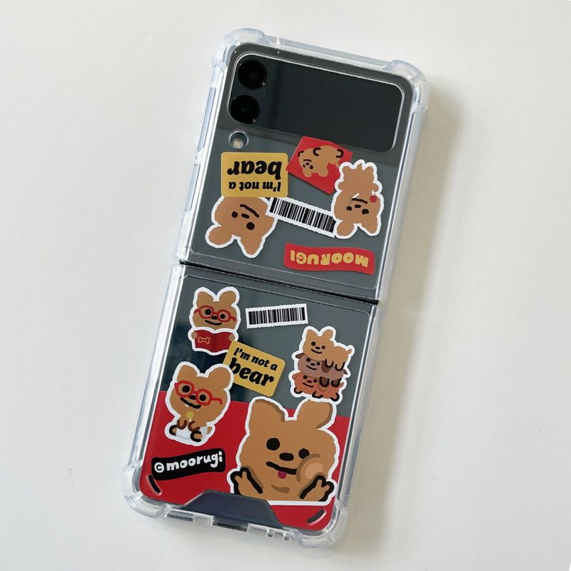 moorugi(モールジ)の「Moorugi sticker Zflip3 Jellyhard Case(Hats)」