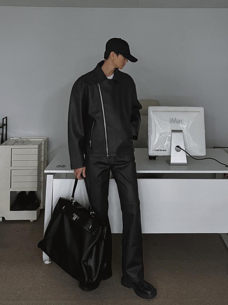 ASCLO Coating Bootcut Pants