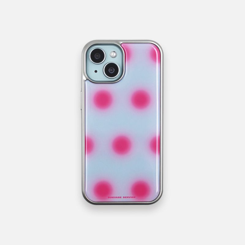 sunvase service(サンベースサービス)の「SUN DOT CASE_PINK (silver epoxy)(Smartphone Accessories)」