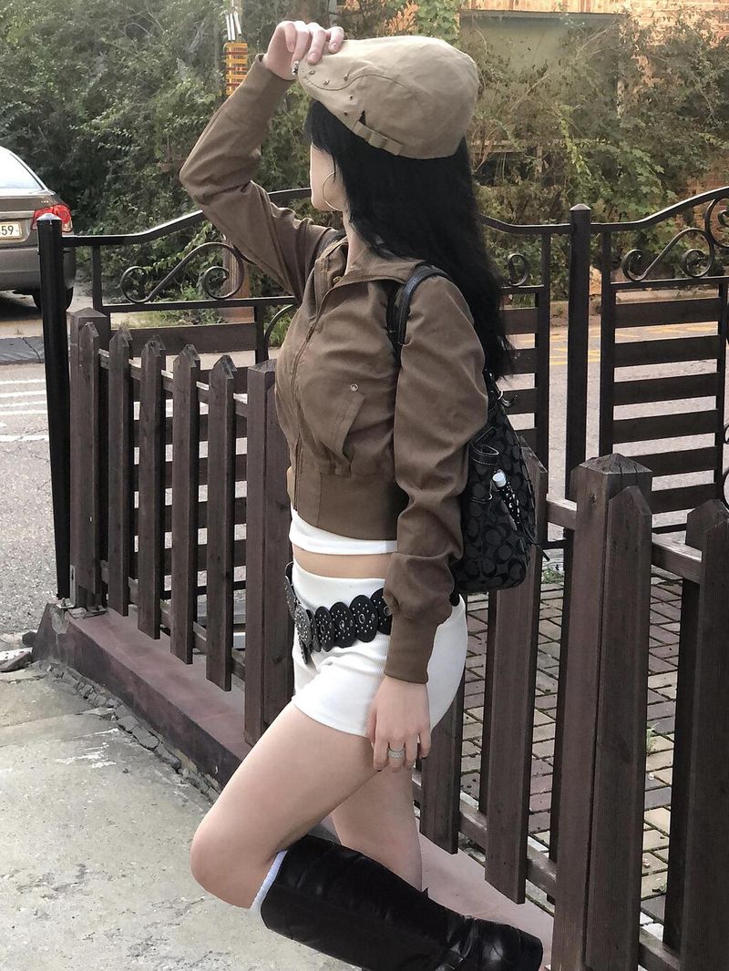 Deep Brown Crop Jumper