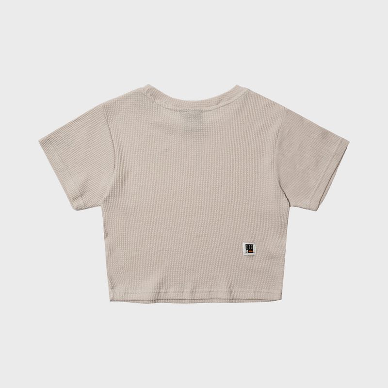 NAMIB WAFFLE CROP TOP (GREY)