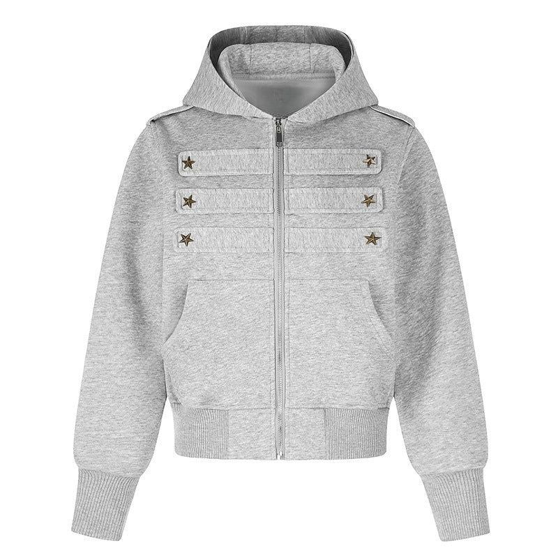 Cozy&Kitsch（コージーアンドキッチ）の「ジュノ バンド フード ジップアップ（ジャケット/アウター）」