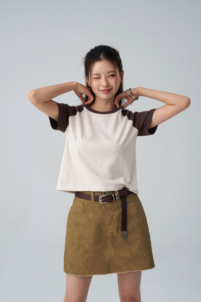 GUBIN（グビン）の「(W)グランジウォッシュドスカートパンツ（パンツ）」