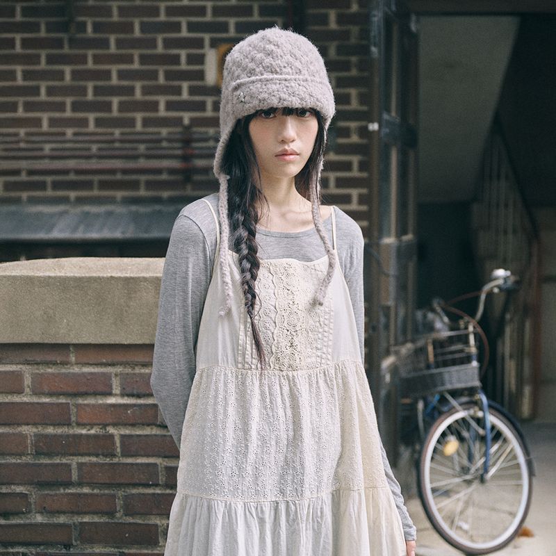 handmade crochet trooper hat beige
