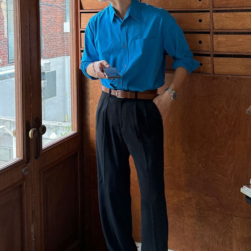 ASCLO Cooling Two Tuck Wide Slacks (2color)