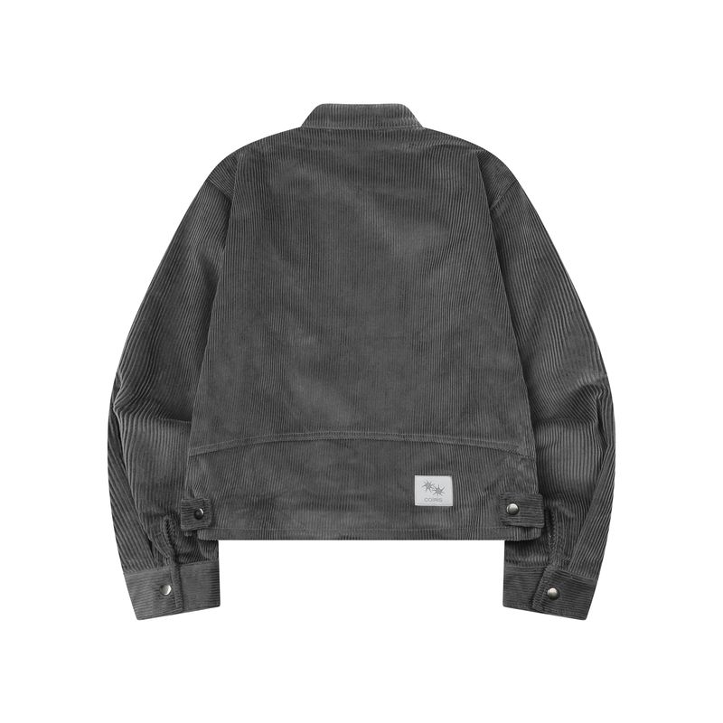 BURKEY CORDUROY BIKER JACKET (2COLOR)
