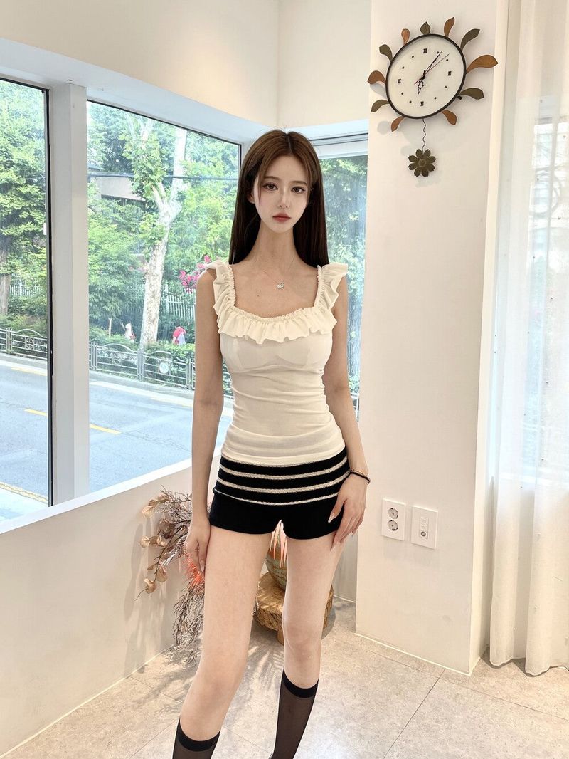 1509. Frill Two-Way Sleeveless (3 Colors)