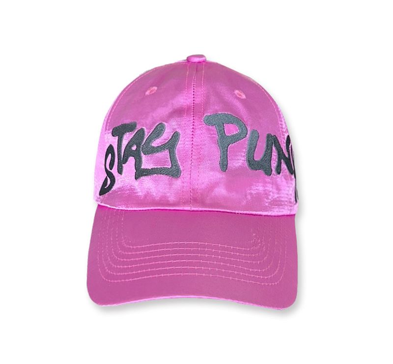 stay punk nylon ball cap [pink]