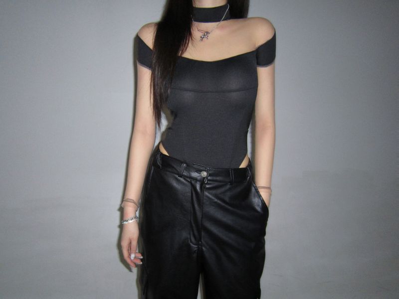 See-through body-suit