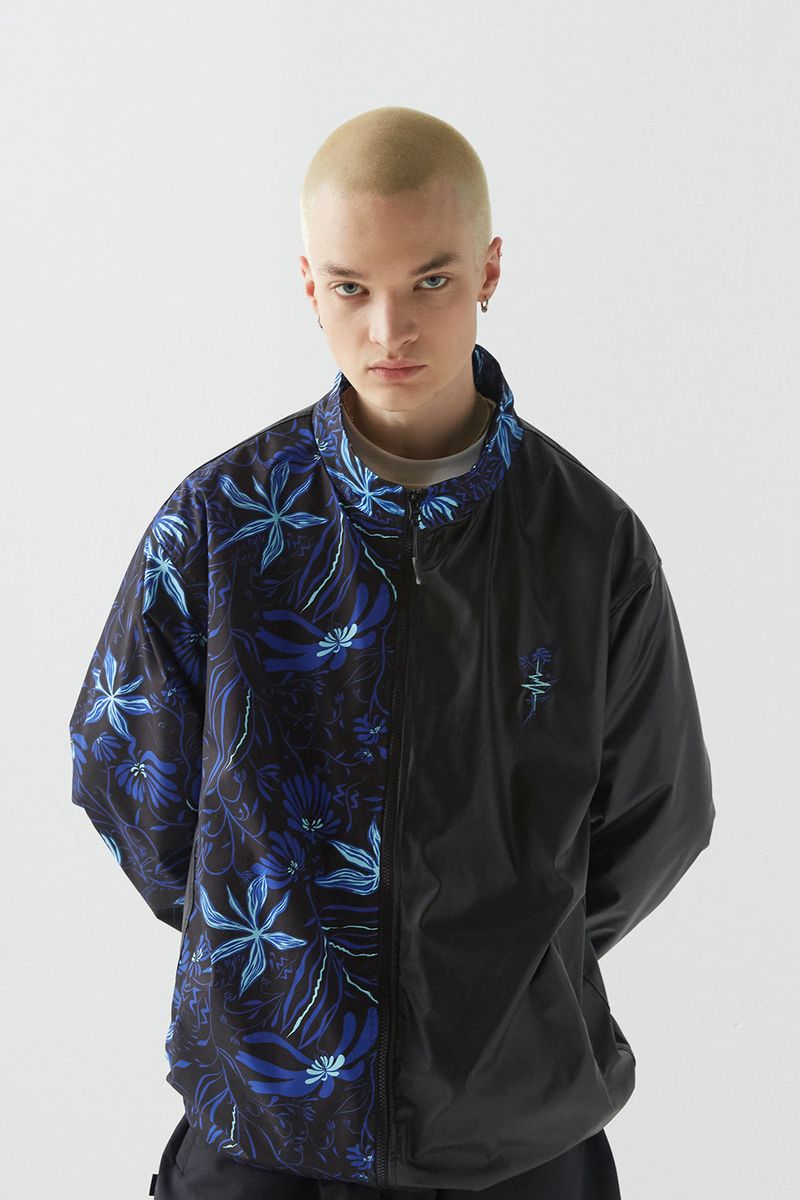 BSR2223FWJK062 J-BLUE FLOWER JACKET BLACK