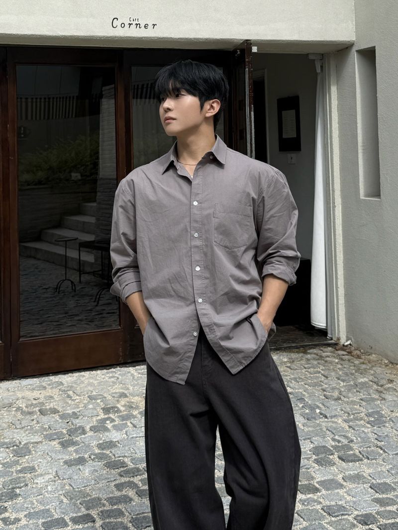 Bio cotton curved pants