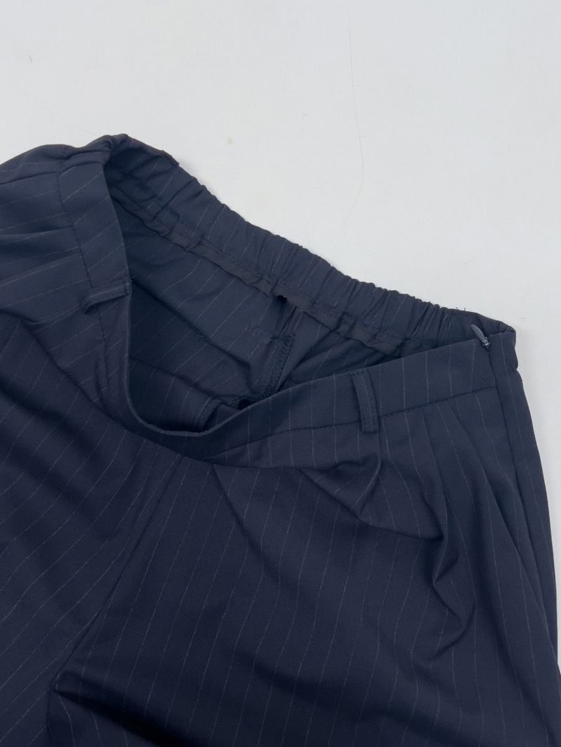 Eiffel Stripe Banding Wide Slacks