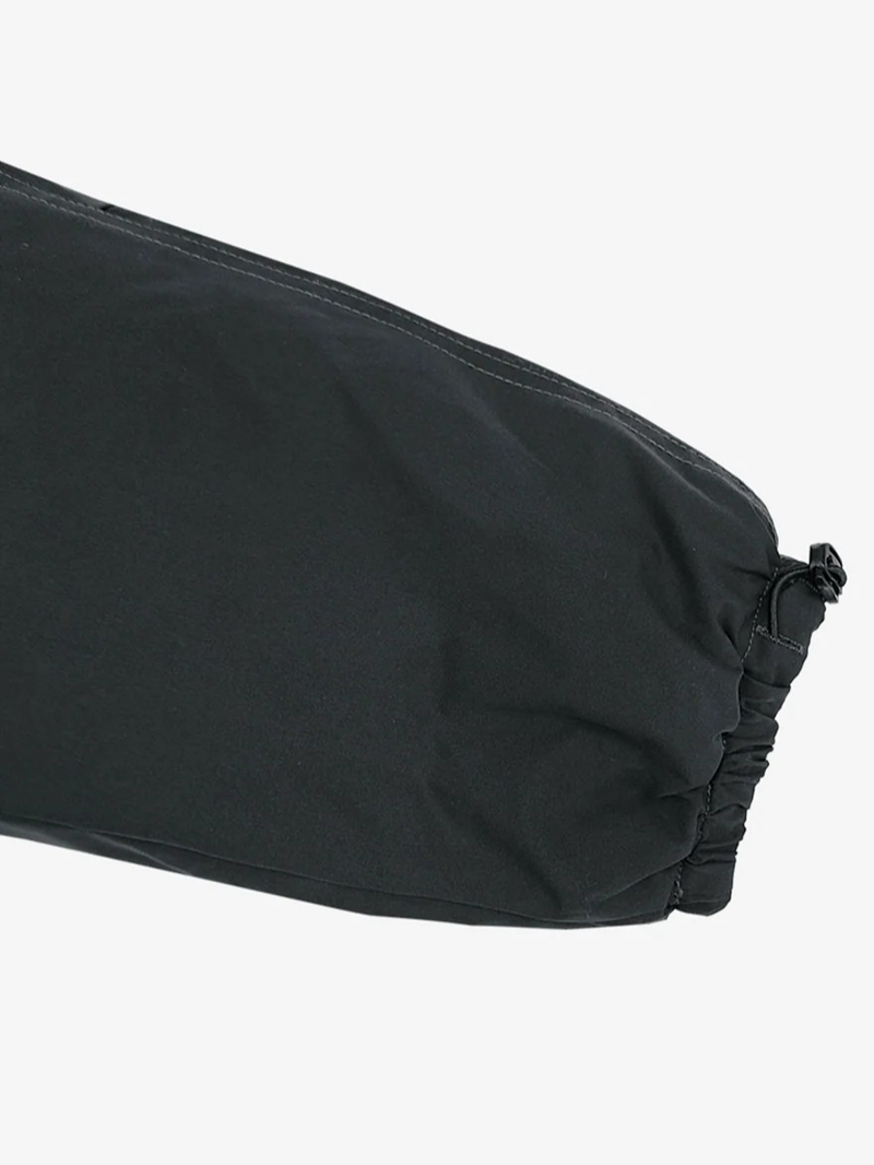 Cap hood boxy high neck padded jumper