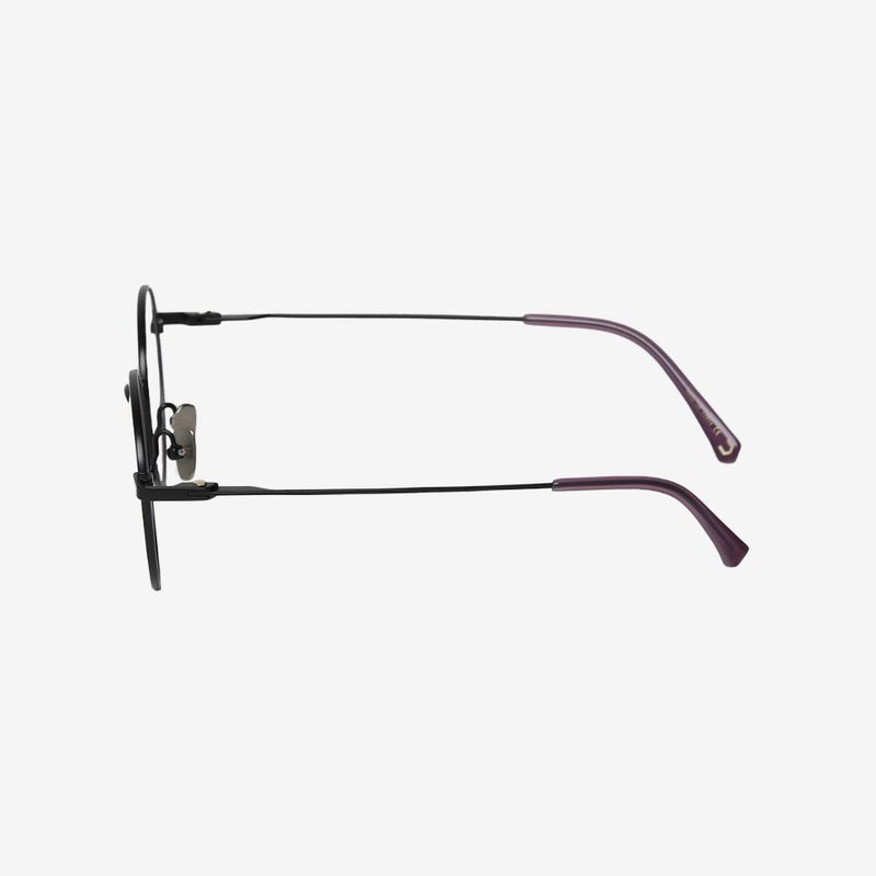 Knouun Round titanium glasses CODE. 103. D Black